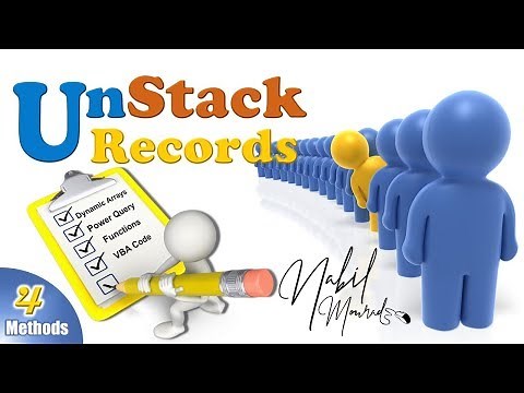 Unstacking Records with 4 Stunning Methods: Power Query vs. Dynamic Arrays vs. Functions vs. VBA