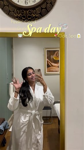 Harshitha | Blogger on Instagram: "Spa day is the best day🧖‍♀️🤍 Relax & unwind with total peace (you amy fall asleep) 😴 📍Ode Spa Royal Orchid, Follow @harshuexplores for more such reels✨ #spa #spaday #odespa #bangalorespa #relax #peace #massage #trendingsongs #feelingood #hyderabadblogger #trendingreels #bangaloreblogger #hyderabad #bangalore #telugugirls #harshuexplores #englishsongs #manicure #pedicure #spatreatment #bodywellness"