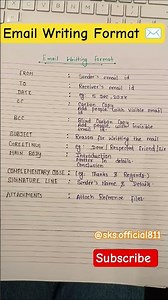 Email Writing Format || How to write e-mail 📨 || ‪@SKS.Official811‬