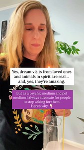 Yes, dream visits are real. Yes, they feel incredible. However. Dream visits are actually just occurrences where remembering what already existed and what was already happening just snuck through to your conscious mind and you remembered upon waking. Your loved one or pet wasn’t in control of that. You were. It makes me so sad to read the countless comments on social media from people desperately … DESPERATELY wishing for one dream visit. “Just one”. Or clinging to the hope of a second one once 