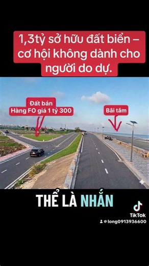 1.3 billion VND to own beachfront land – an opportunity not for the hesitant.