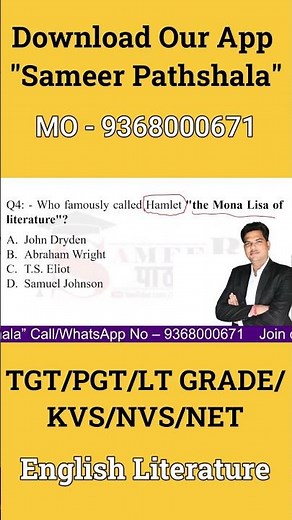 Why Hamlet is the "Mona Lisa" of Literature #sameerpathshala
