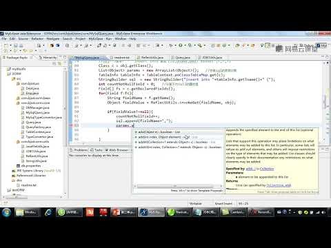 《Java课程 Java300集大型视频教程》 17·10 【手写SORM框架】 插入数据 insert方法的实现