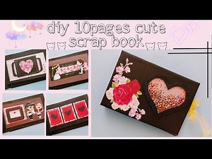 how to make scrapbook at home / scrapbook tutorial #art #craft #diy #paper