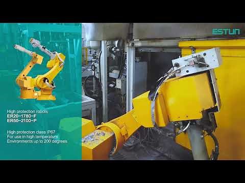 ESTUN high protection robot overturns the traditional die casting production method