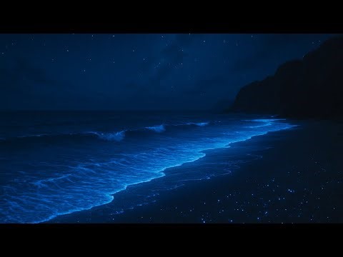 Endless Ocean Waves Screensaver | Gentle Wave Sounds | Relaxing Night Ambience