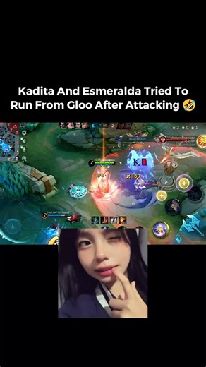 Kadita And Eameralda Tried To Run From Gloo After Attacking 🤣 #mobalegends5v5 #moba5v5english #mlbb