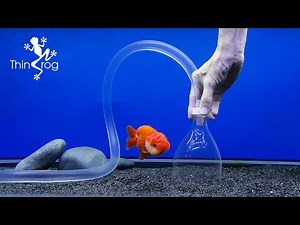 Cleaning waste from aquarium sand without changing water