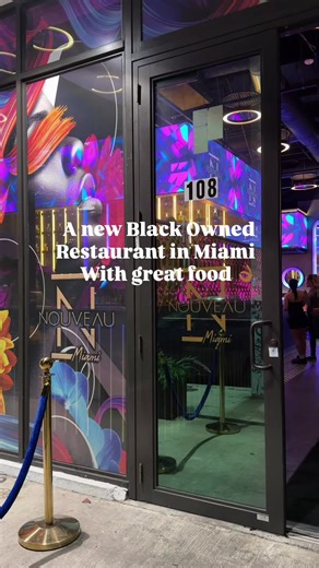 nouveaumiami has a beautiful interior and even better food. Not a grass wall in sight 🤣 My gyals and I ordered a few things from the menu and standouts were the salmon dish with asparagus and mash potatoes everything was delicious. Another star are the lamb chops there were so tender and delicious. Also get the Mac and cheese the cheese pull was serious. Overall I rate them 5/5 for food and ambience. One thing they can work on is the service towards the end it took a while to get our waitress a