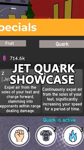 New Jet Quark showcase in Anime Fighting Simulator Endless