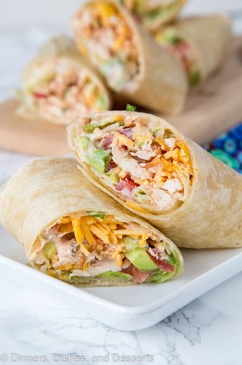 The BEST Crunchy Southwestern Chicken Wraps