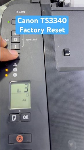 Canon TS3340 Factory Reset All Settings #printer#bilalsworkshop