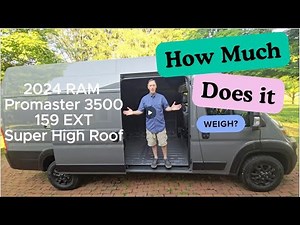 2024 Ram Promaster 3500 159 EXT Super High Roof Empty Weight