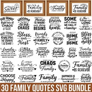 30 Family Quotes Svg Bundle, Quote Sign Svg, Family Quote Png, Farmhouse Family Wall Sign, Home Sweet Home Svg, Farmhouse Décor Home Svg - Etsy Canada