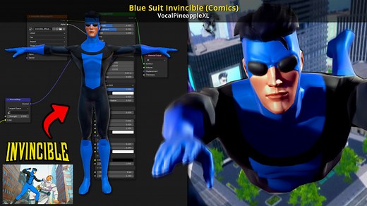 Blue Suit Invincible (Comics) Mod for Undefeated (2019) | Undefeated Mods