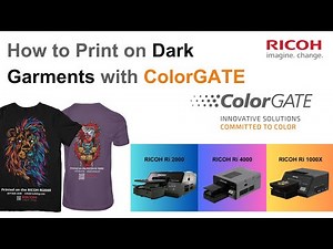 How to Print on Dark Garments on RICOH DTG printers using ColorGATE RIP Software | RICOH DTG