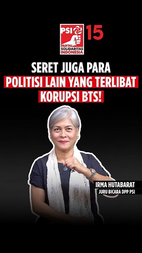Kasus korupsi Proyek Base Transceiver Station (BTS) tidak hanya melibatkan satu-dua pihak. Kami yakin bahwa korupsi ini seperti lagu Bengawan Solo, mengalir sampai jauh. Kami meyakini bahwa ada politisi dan partai politik lain yang terlibat dalam kasus korupsi Proyek BTS, dan kami mendesak Plt Menkominfo, Pak Mahfud MD, untuk berani menyebut nama-nama dan mengungkap para pihak yang terlibat dalam megakorupsi ini. Dukungan kami, PSI, dan generasi anti-korupsi, tegak lurus dalam perjuangan ini! #B
