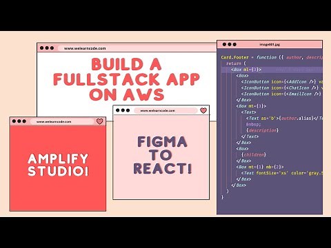 Figma to React to the Cloud: Build a Fullstack App with AWS Amplify Studio
