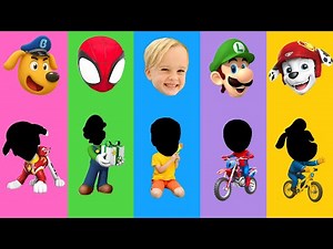 Wrong eyes👀 DAME TU COSITA SONG👀 Niki and Vlad and Spiderman and Super Luigi Puzzle Wrong Head