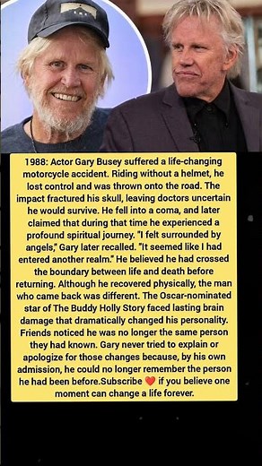 Gary Busey's Near-Death Experience | The Motorcycle Crash That Changed His Life Forever