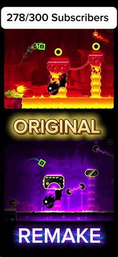 Fingerdash Remake Vs Original. Which one is better? #gd #geometrydash #viral