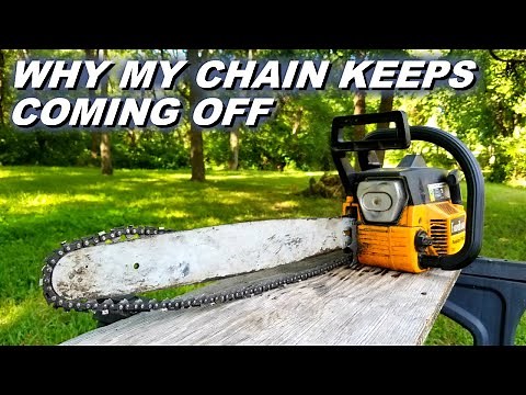 Fixing a chainsaw that throws its chain.