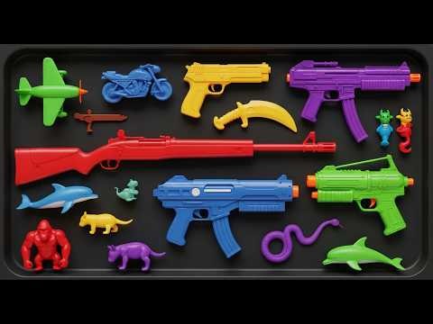 Membersihkan Nerf AK47, Shotgun, Sniper Rifle, Assault Rifle, Glock Pistol, M16, Machine Gun, Hulk