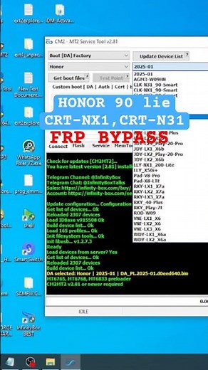 🔥 Honor 90 Lite FRP Bypass | CRT-NX1,CRT-N31 Google Account Unlock via Cm2 Dongle 2025