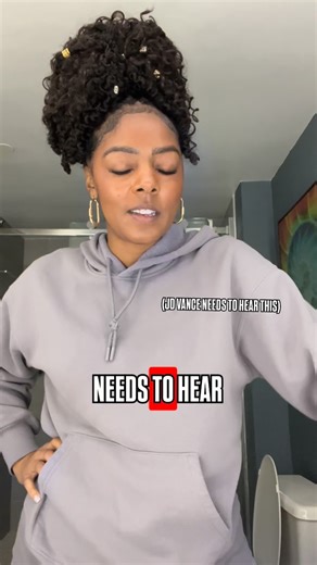 Kiandria Demone on Instagram: "This past week, JD Vance spoke at a Turning Point USA event and framed accountability as an attack. He directly addressed white people, telling them they did not need to apologize for being white, while completely ignoring the historical and ongoing harm inflicted on Black people and people of color in this country. Let’s be clear: We do not care that you are white. We do not care about blonde hair. We do not care about blue eyes. We are not asking white people to