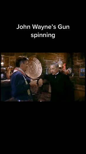 John Wayne’s gun spinning in The searchers #fyp #westerns #johnwayne #theduke #cowboys #america #world #history #50s #hollywood