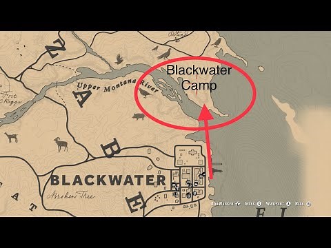 Finding the gang's Blackwater camp RDR 2