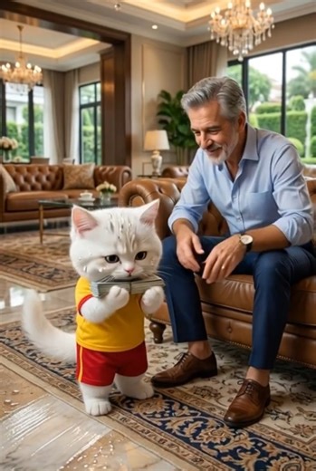 cat video poor cat buy new umbrella