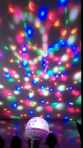 Colorful Rotating Magic Ball Light with Lamp Holder Set, Retro Disco Lights, Colorful Disco Rotating Magic Ball Light Bulb with Sockets, Magic Ball RGB LED Stage Light (Light + Universal Socket)