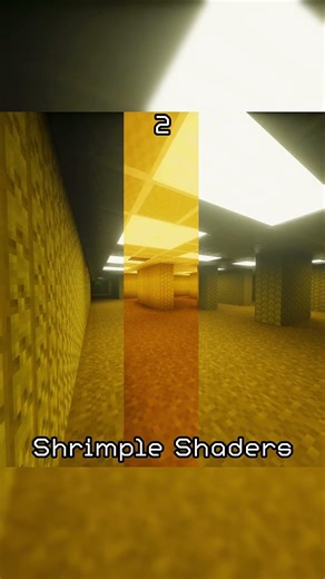 Which Minecraft Shader Fits The Best? #minecraft #backrooms #minecraftshaders #viral