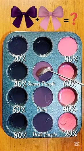 Color Palette | Matte Purple × Pink Soft Bloom Palette#colormixing #colorpalette #paletteart #fyp