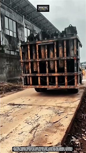 Road breaking on site using work tool hydraulic road breaker #tool #worktool
