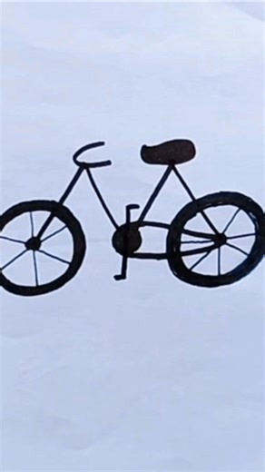 Cycle Drawing for Beginners #drawing #shorts