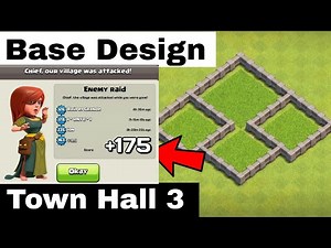 clash of clans - best town hall 3 defense (base design) | Town Hall 3 base | th3 base