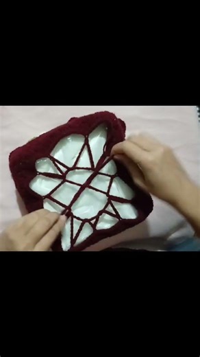 crochet tissue box cover😍 #crochetdesigns #crocheting