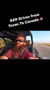 RZR drives from Texas To Canada 🇨🇦 #rzr #utv #texas #canada #roadtrip #streetlegal #drive #motorcycles | A1 UTV