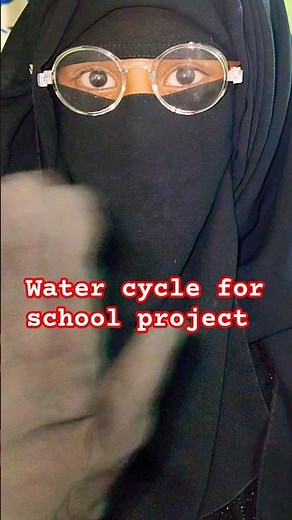 How to make water cycle from cardboard ||water cycle project for school#school #project