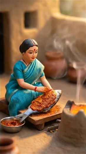 Fish fried || miniature kitchen || miniature doll cooking #miniaturecooking
