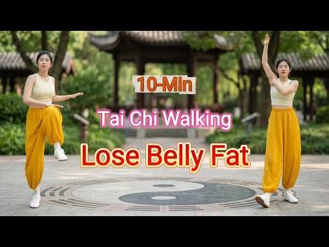 10 Minute Gentle Tai Chi Walking Workout, Full Body Activation, Fat Burn & Better Balance at Home