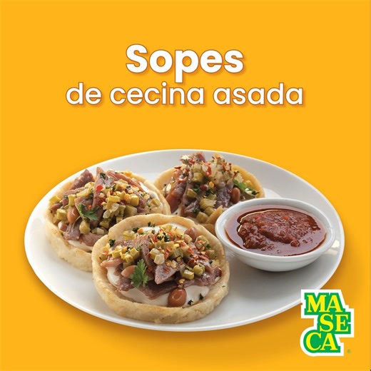 1.5K views · 61 reactions | Este fin tenemos el propósito de antojarte unos #Sopes de cecina. #MASECAantojitos Encuentra la receta y prepáralos: bit.ly/3p1AvOW | Maseca México | Facebook