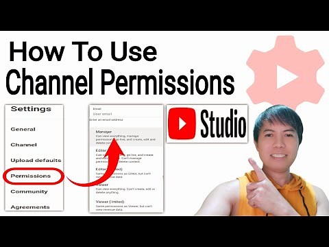 How To Use Channel Permissions | Invite People To Manage Your Channel In Youtube Studio