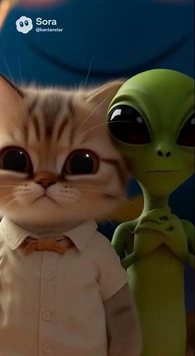 【レトロアニメ】HELLOから始まる小さな宇宙騒動 Retro Cartoon Vibes: A Tiny Cosmic “HELLO” Adventure