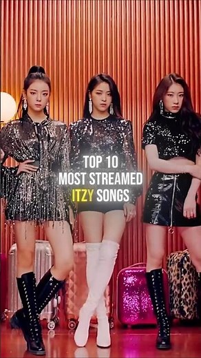 Top 10 MOST STREAMED ITZY songs on Spotify 🎶📈 #shorts #itzy #kpopgroup #kpop #femaleartist #top10