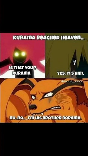 Kurama 👎️borama🤣. #narutomemes #naruto #anime #memes #kurama
