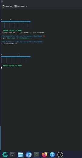 Progress On Text-Based Geometry Dash #shorts #fyp #coding