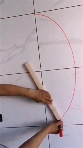 The process of drawing ovals on ceramic tiles #automobile #unfrez #cuttingprocess #machine